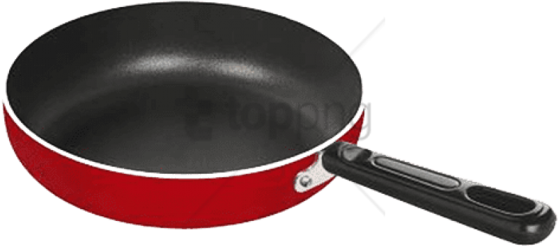 Free Png Red Cooking Pan Png Image With Transparent - Red Cooking Pan Clipart (850x444), Png Download