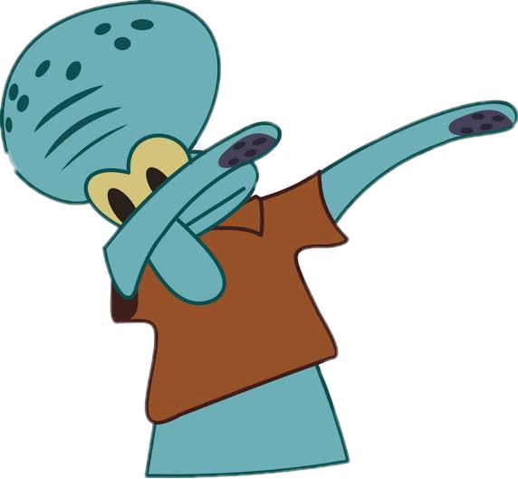 #calamardo #bobesponja #squidward #dab - Squid Dab Clipart (572x529), Png Download