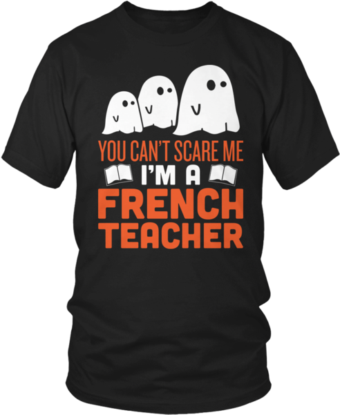 French - Halloween Ghost - Tee Vetements Stop Look Clipart (600x600), Png Download