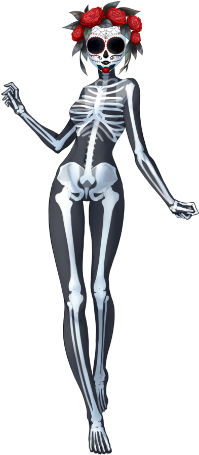 Ghost Halloween Mask , Png Download - Muerte Eldarya Clipart (393x900), Png Download