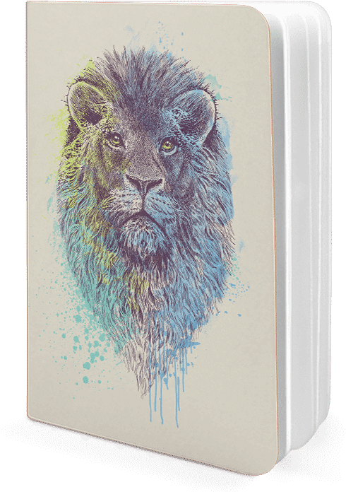 Dailyobjects Lion King Paint A5 Notebook Plain Buy - Canvas Clipart (600x700), Png Download