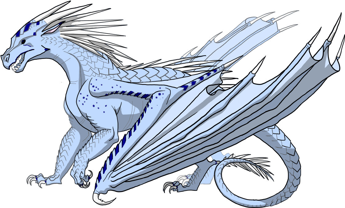 Wings Of Dragon Color Breathing Blue Ali - Wings Of Fire Icewing Base Clipart (1136x848), Png Download