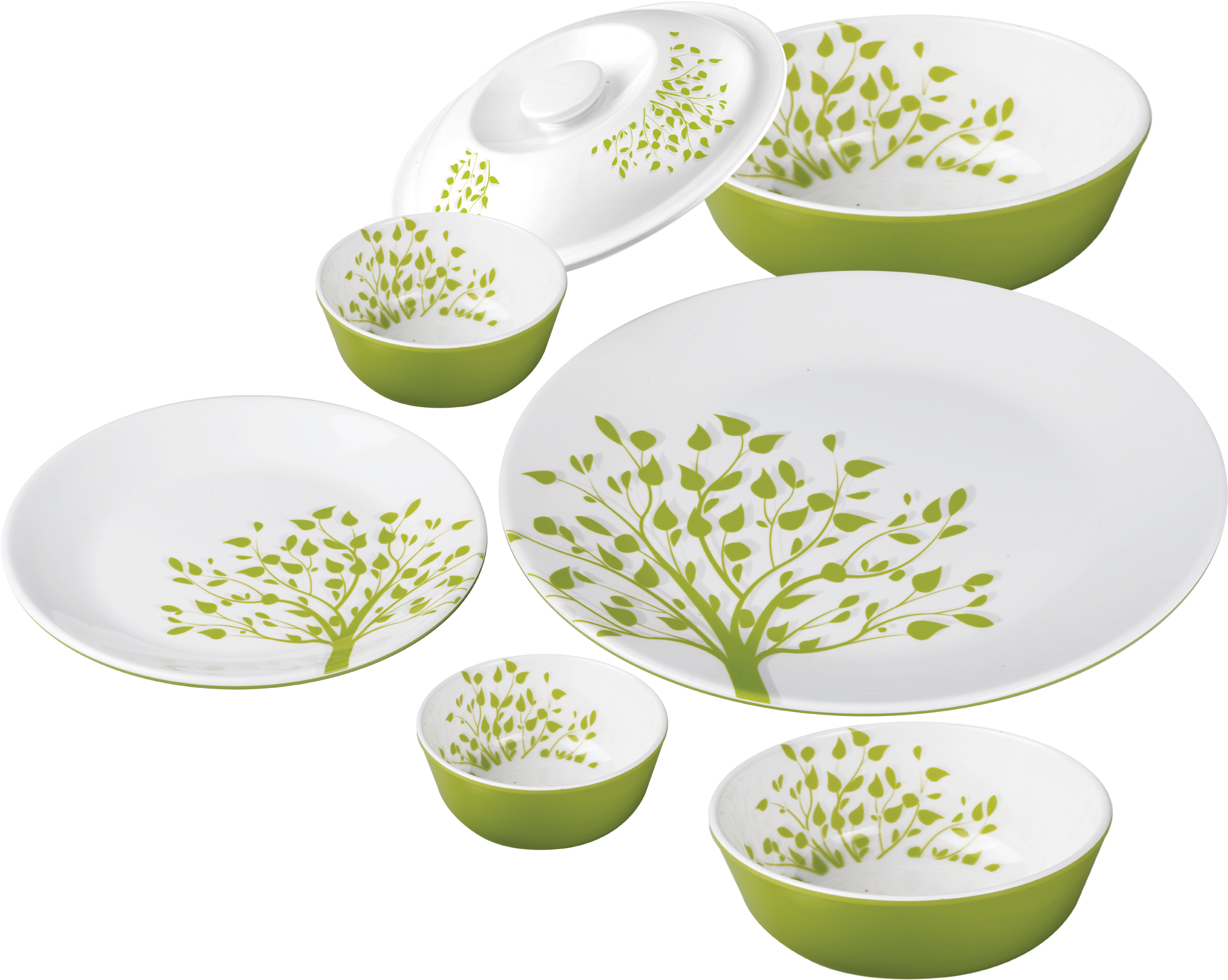 Pc Dual Set - Servewell Melamine Dinner Sets Clipart (2400x2400), Png Download