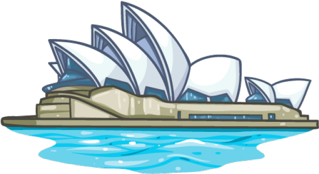 Sydney Opera House Clipart - Australia Opera House Clipart - Png Download (640x480), Png Download
