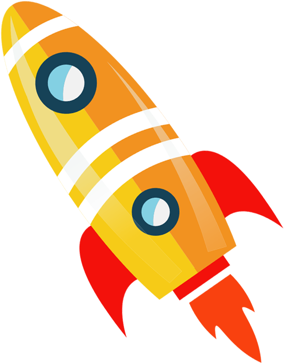 Cartoon Flying Rocket Png Clipart (800x800), Png Download