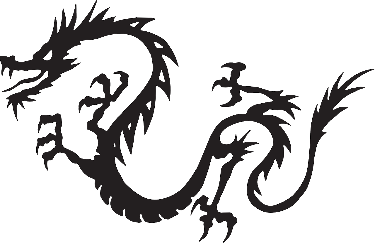 Japanese Dragon - - Clipart Chinese New Year Dragon - Png Download (1280x828), Png Download