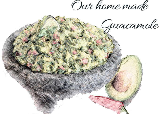Nachos Drawing Guacamole - Olivier Salad Clipart (676x483), Png Download
