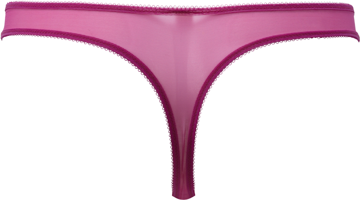 Glossies Lace Thong Fuchsia Product Shot Back - Thong Clipart (800x1000), Png Download