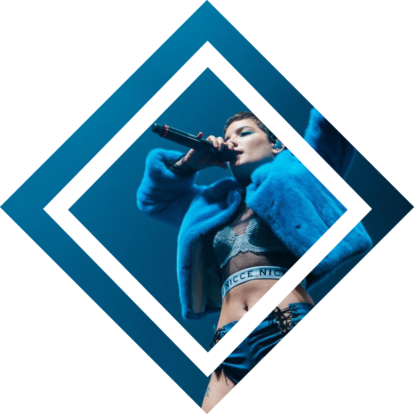 #halsey #halseyblue #blue #halseyoverlay #freetoedit - Poster Clipart (852x852), Png Download