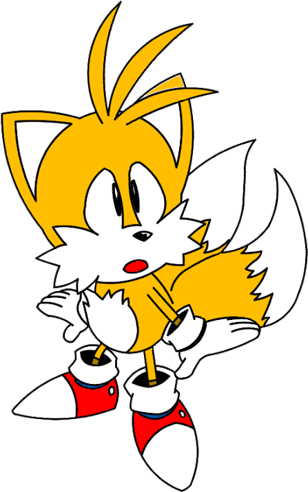 Sonic Mania Adventures Knuckles , Png Download - Classic Tails Sonic Mania Clipart (447x715), Png Download