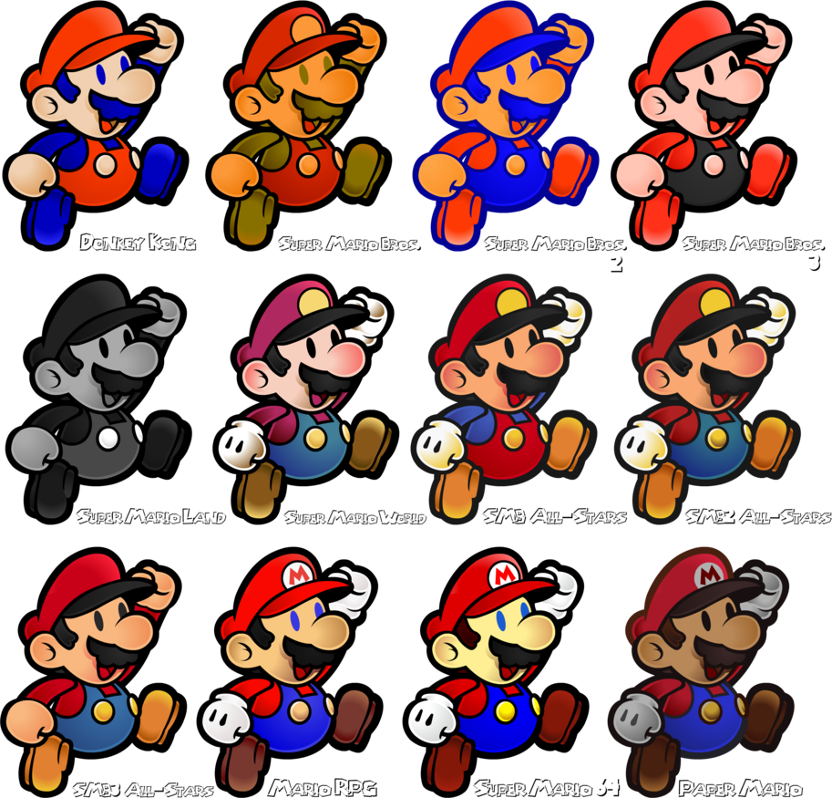 Mario Clipart Colour - Super Mario Bros Bead - Png Download (913x875), Png Download