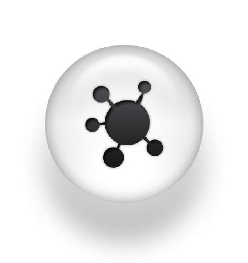 098149 Black White Pearl Icon Social Media Logos Propeller - Circle Clipart (980x980), Png Download