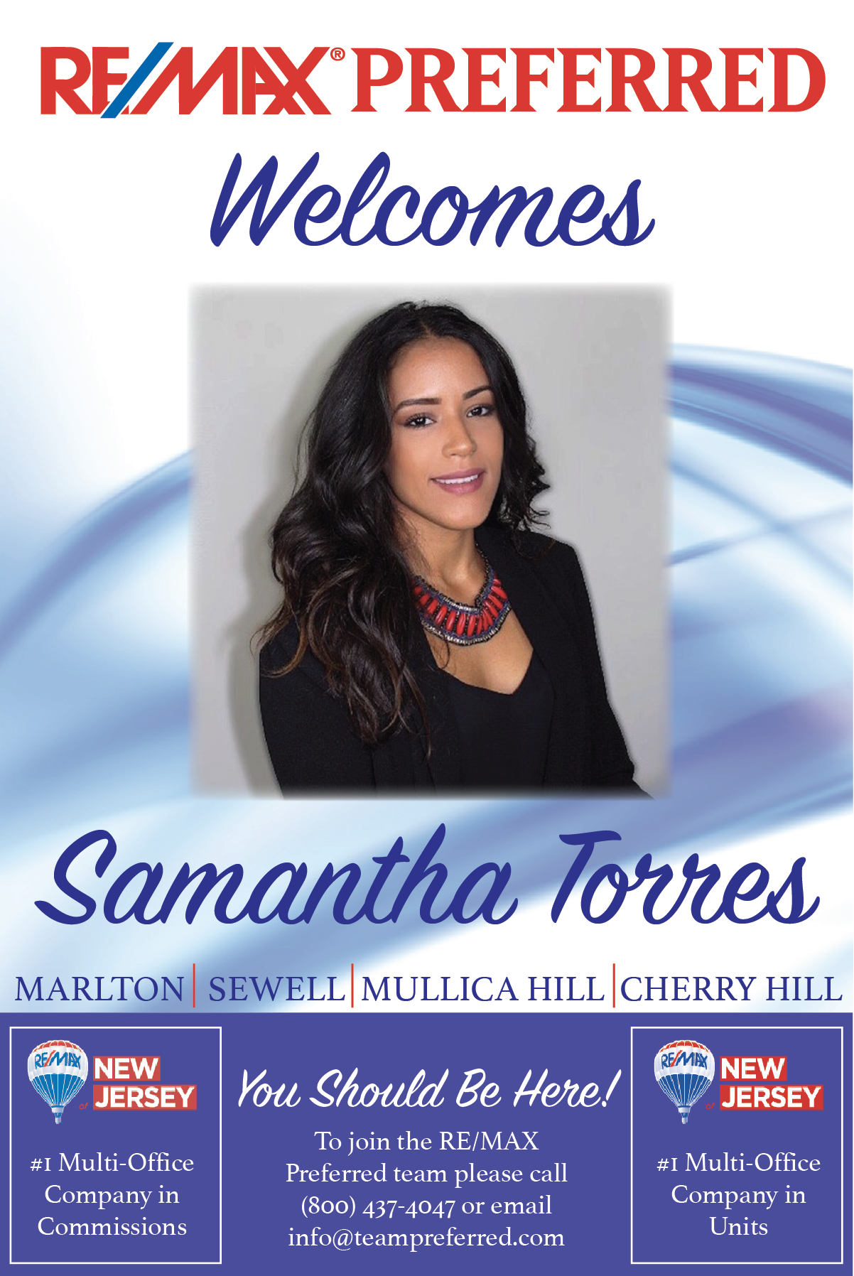 We Would Like To Welcome Samantha Lee Torres To The - Flyer Clipart (1202x1796), Png Download