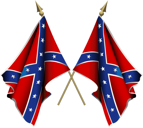 Confederate Flag Png Clipart (595x533), Png Download