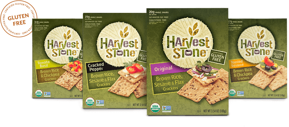 Harvest Stone Crackers Crafted Without Compromise - Go Raw Sprouted Crackers Clipart (1148x463), Png Download