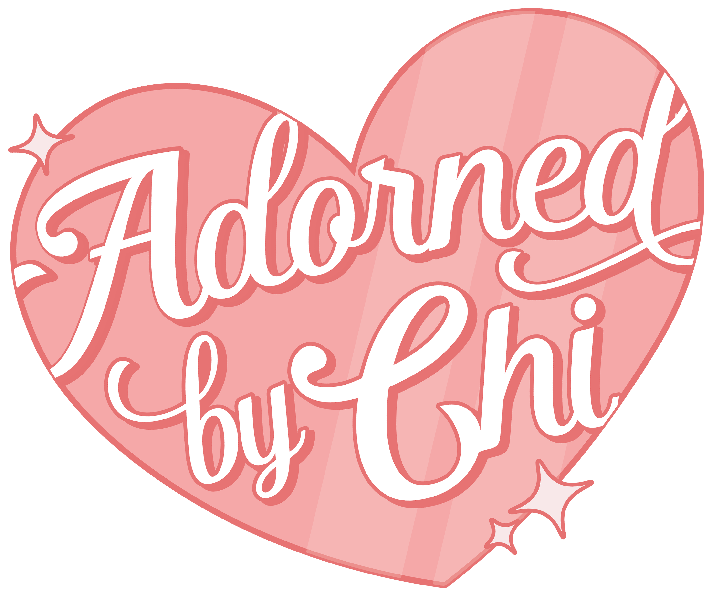 Adorned By Chi Heart Logo Shine Clear2 - Heart Clipart (3011x3011), Png Download