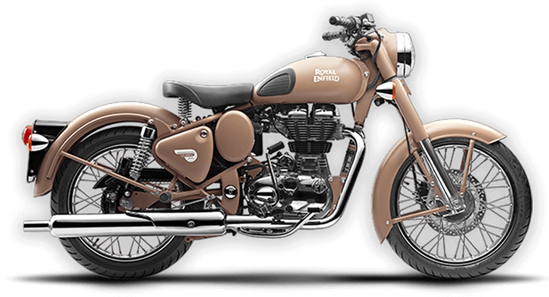 Royal Enfield Showroom Delhi - Royal Enfield Classic 500 Chrome Clipart (777x495), Png Download