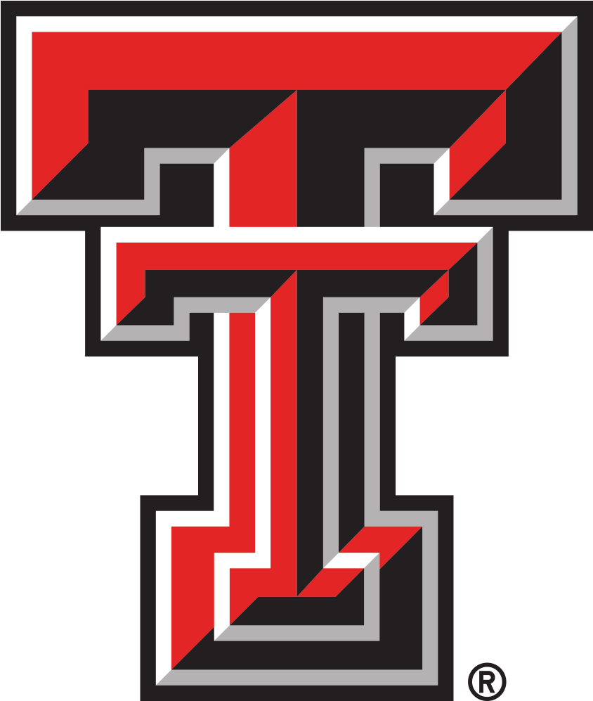 Texas Tech Red Raiders Official Licensed T-shirts - Texas Tech Athletics Logo Clipart (1000x1000), Png Download