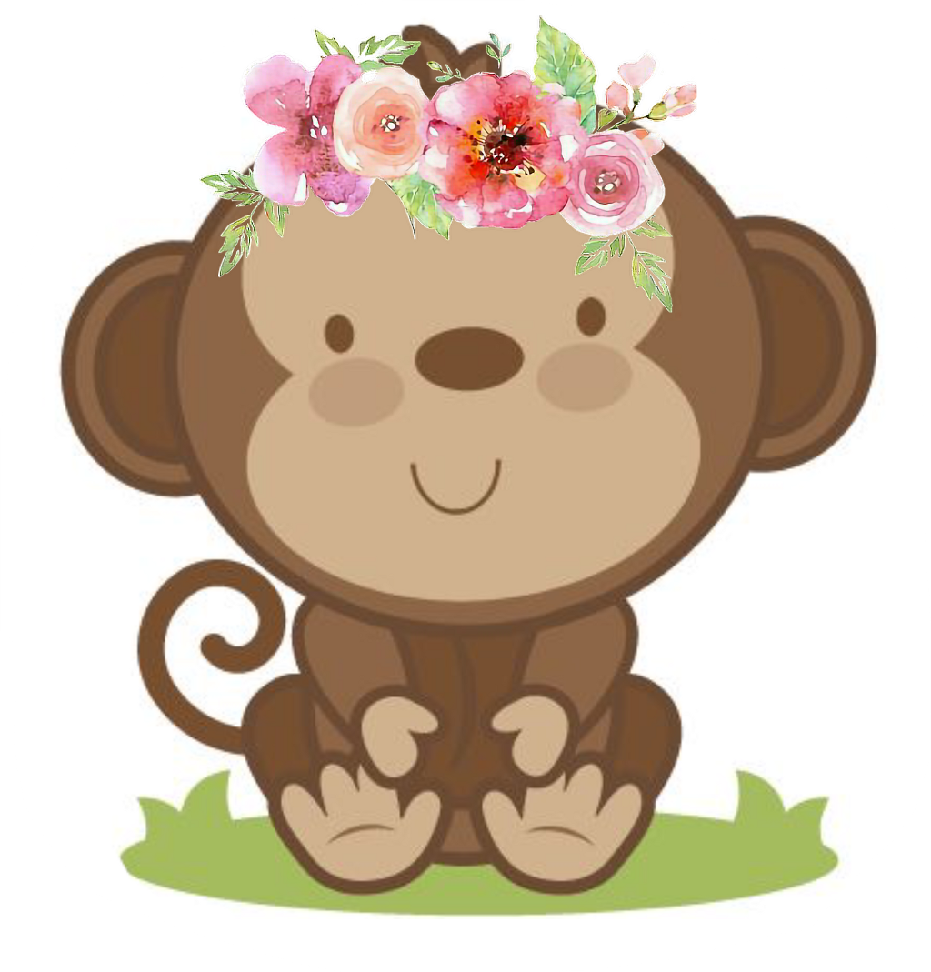 Monkey Girl Png - Cute Monkey Face Clipart Transparent Png (1024x1069), Png Download