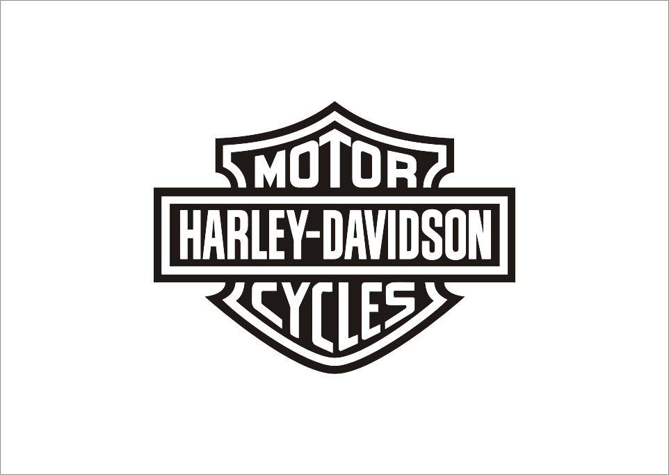Logo Harley Davidson Vector Free Download - Harley Davidson Clipart (962x683), Png Download