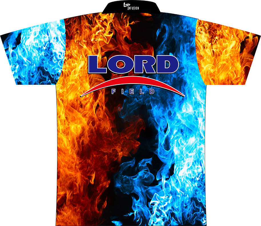 Lord Field Red/blue Flames Dye-sublimated Shirt - Fuego Rojo Y Azul Clipart (914x792), Png Download