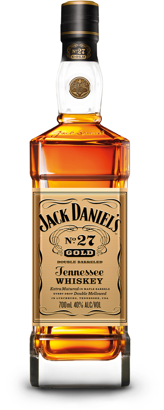 Jack Daniel's No - Jack Daniel's Gold No 27 Clipart (800x1495), Png Download