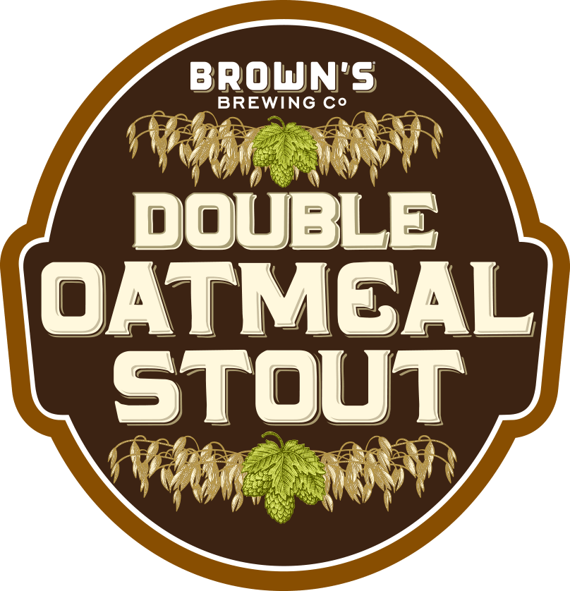 Brown's Double Oatmeal Stout - Label Clipart (808x838), Png Download