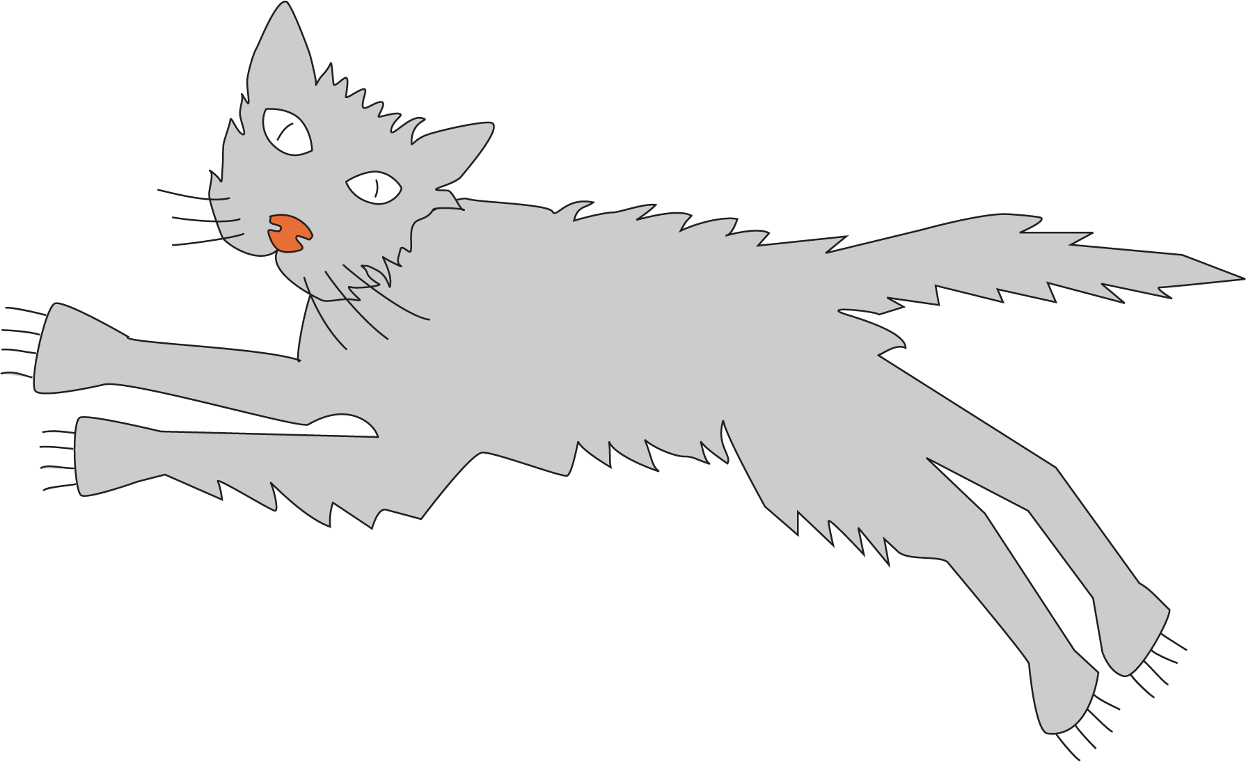 Cat Yawns , Png Download - Cat Yawns Clipart (1790x1095), Png Download