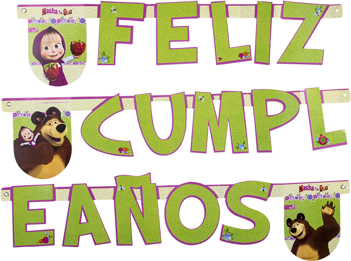 Linea Masha Y El Oso - Cartoon Clipart (706x524), Png Download