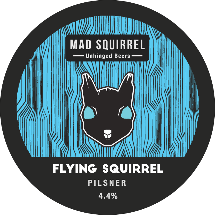 Flying Squirrel Pils - Black Cat Clipart (720x720), Png Download