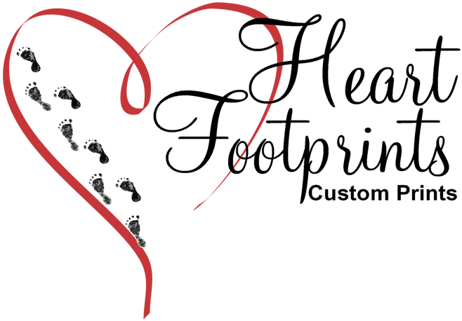 Picture - Heart And Footprints Clipart (772x498), Png Download