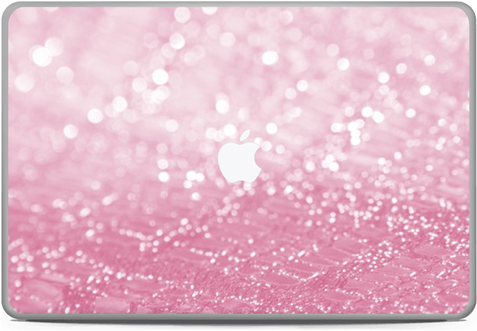 Pink Glitter Skin Macbook Pro 17” - Iphone 8 Pink Glitter Cases Clipart (800x538), Png Download