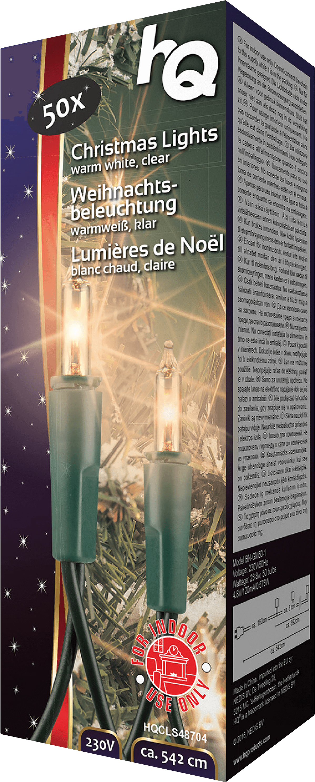 Christmas Light 50 Incandescent Hq Hqcls48704 - Incandescent Light Bulb Clipart (1396x3000), Png Download