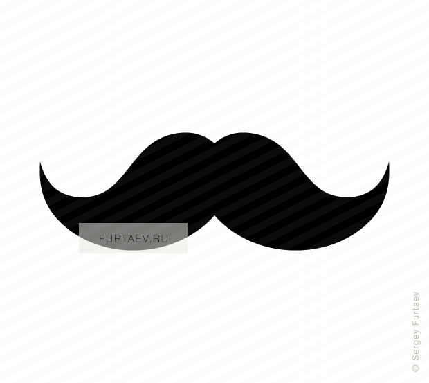 Male Vector Mustache Transparent Clipart Free Download - Png Download (620x553), Png Download