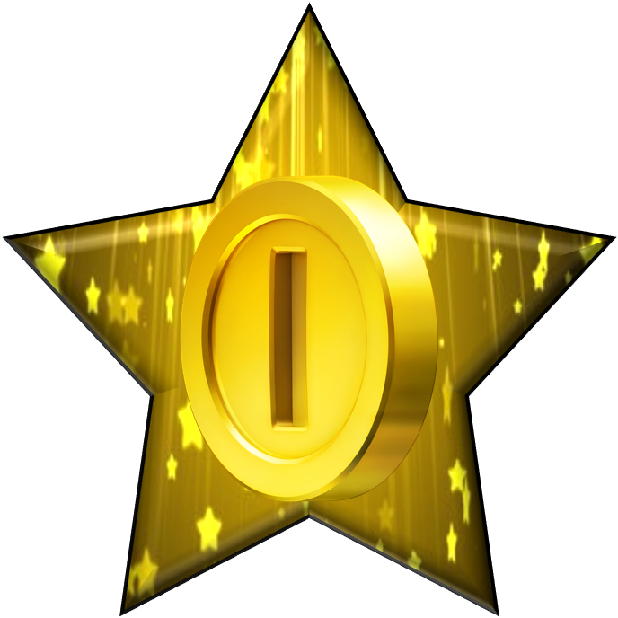 Coin Star - Minigame Star Clipart (688x688), Png Download