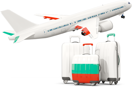 Luggage With Airplane - Indian Flag Airplane Png Clipart (640x480), Png Download