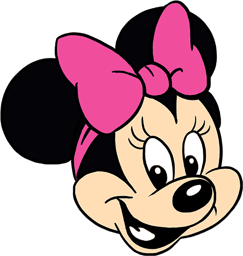 Ear Clipart Goofy - Pink And White Minnie Mouse - Png Download (678x600), Png Download