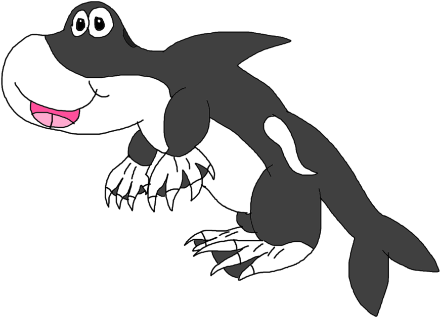 Cartoonish Killer Monster - Cartoon Clipart (1024x686), Png Download
