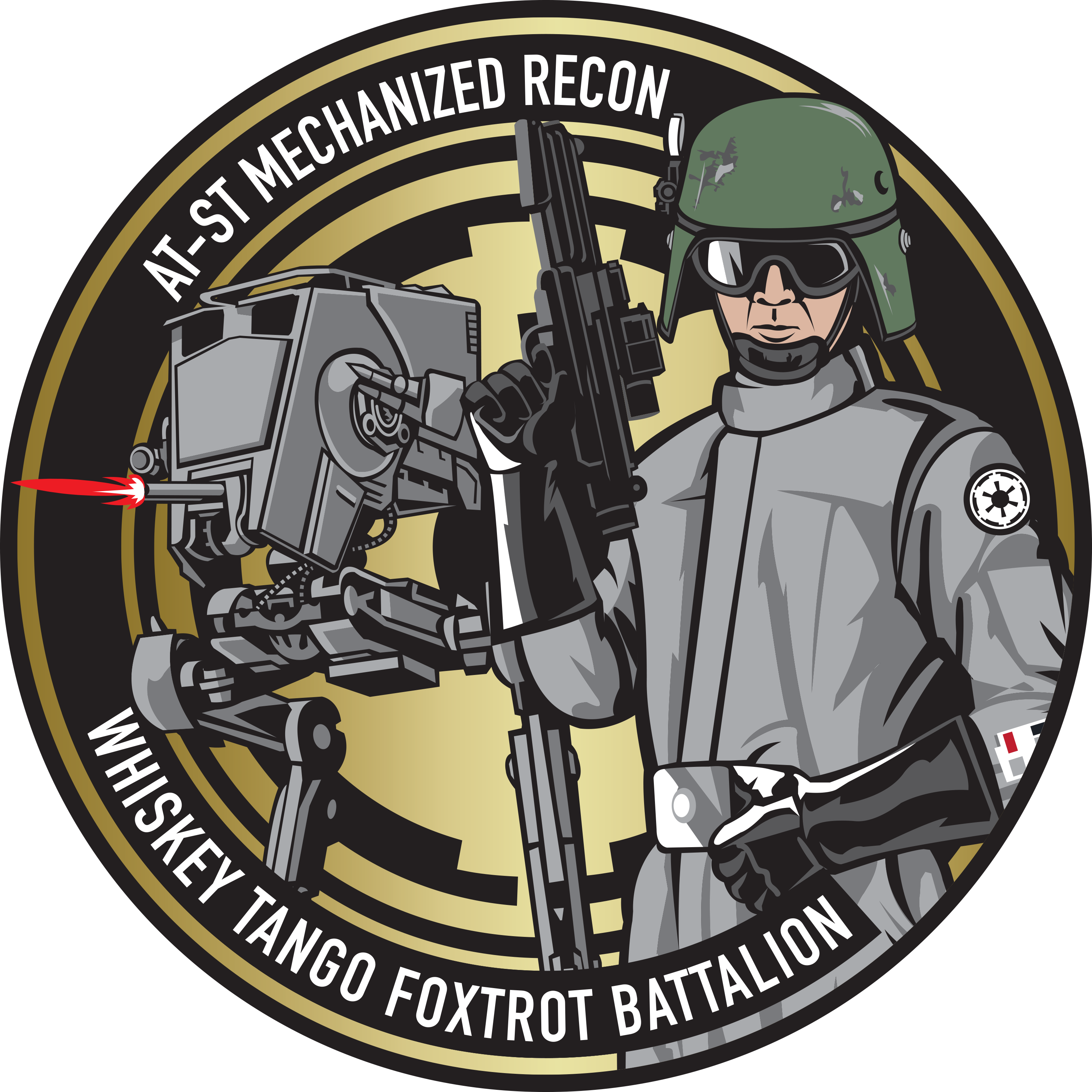 Atst-gold - Army Clipart (3006x3006), Png Download