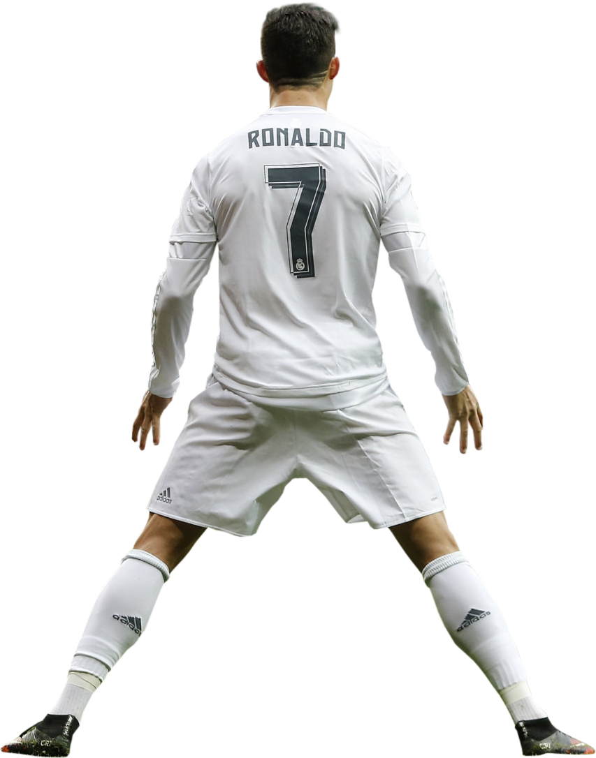 Cristiano Ronaldo Render - Cr7 De Costas Png Clipart (853x1086), Png Download