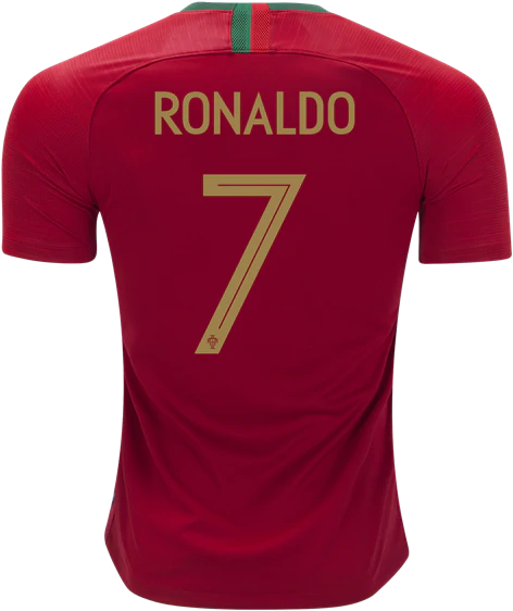 Portugal 2018 Home Jersey Ronaldo - Portugal Ronaldo Jersey 2018 Clipart (600x600), Png Download