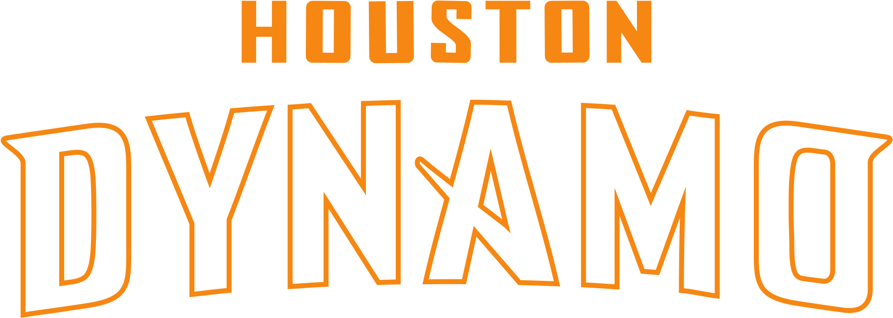Houston Vector Word - Houston Dynamo Clipart (2000x1000), Png Download