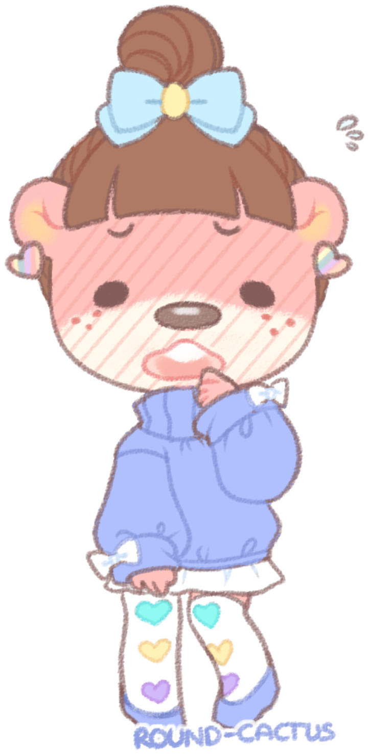 #animal Crossing#animal Crossing Art#achhd#happy Home - Animal Crossing Lottie Fanart Clipart (770x1500), Png Download