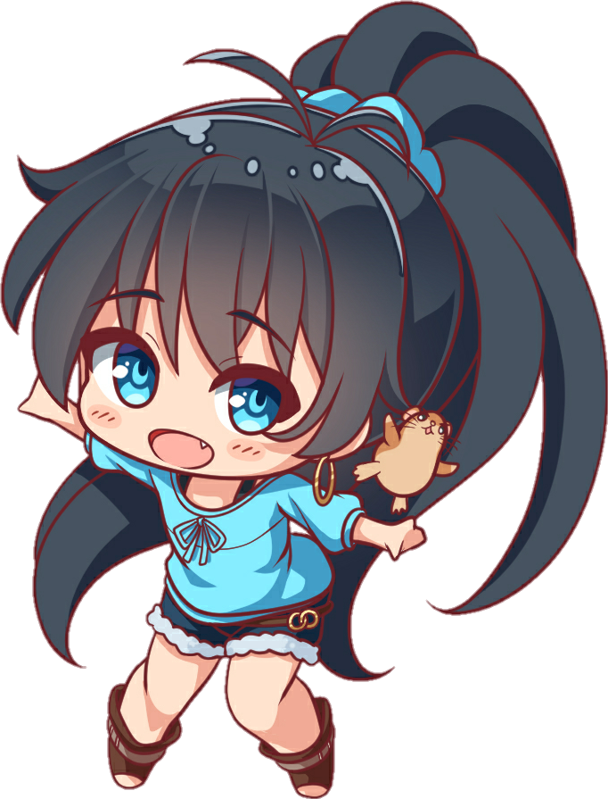 #kawaii #anime #animegirl #cute #chibi #loli #waifu - Kawaii Girl Cute Chibi Anime Clipart (682x895), Png Download