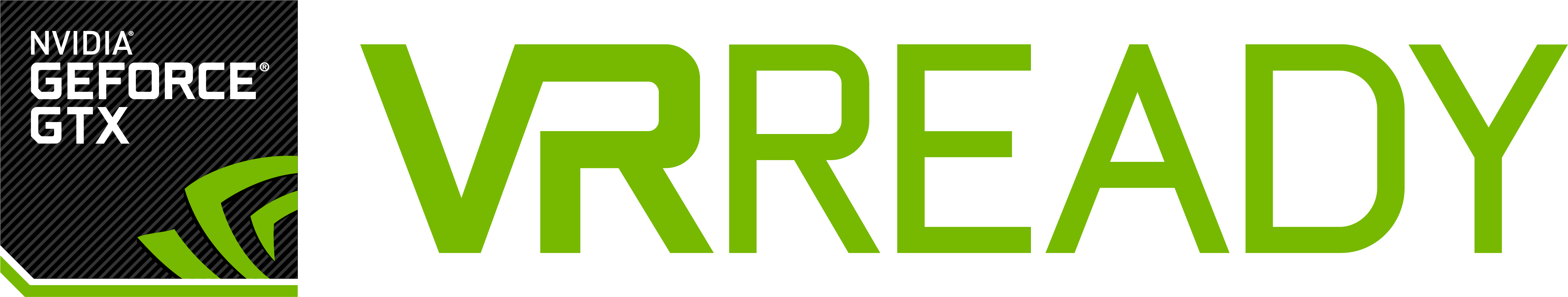 Vr Ready Logo - Nvidia Vr Ready Logo Clipart (5651x1274), Png Download