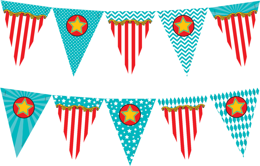 Tcr5808 Carnival Pennants Image - Carnival Transparent Clipart (900x900), Png Download