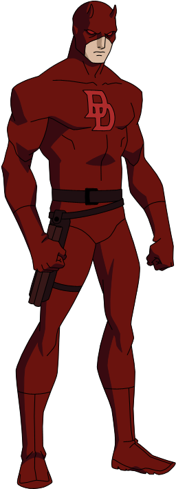 Daredevil Logo Png - Daredevil Black Suit Redesign Clipart (400x800), Png Download