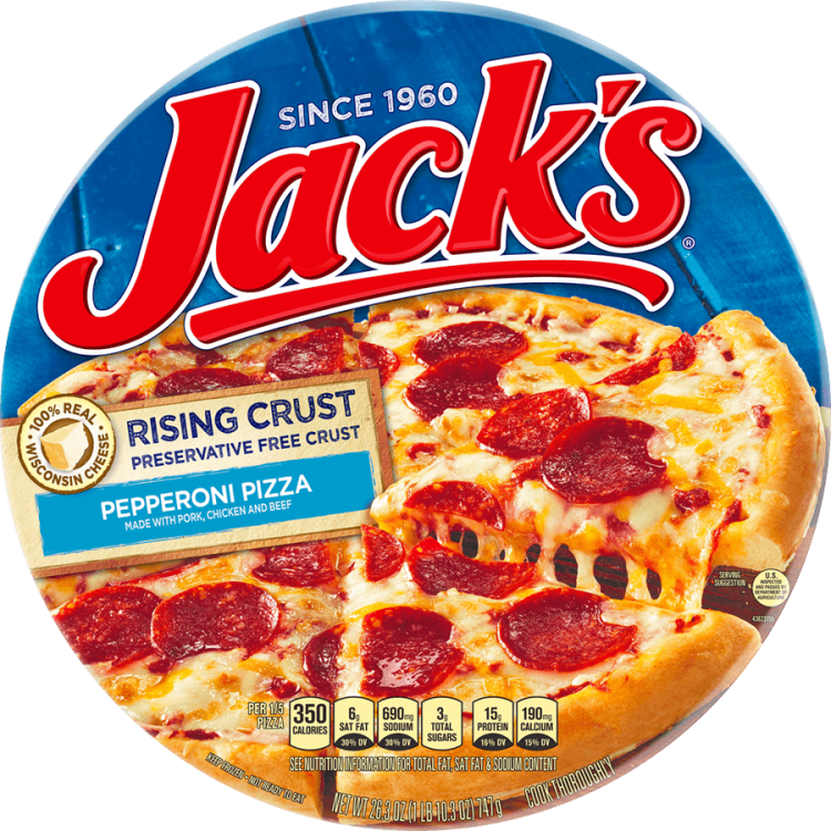 Frozen Pizza Png - Jack's Thin Crust Pizza Clipart (750x750), Png Download