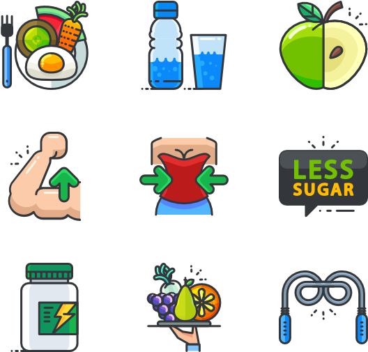 Diet And Fitness - Png Free Vector Trip Clipart (600x564), Png Download