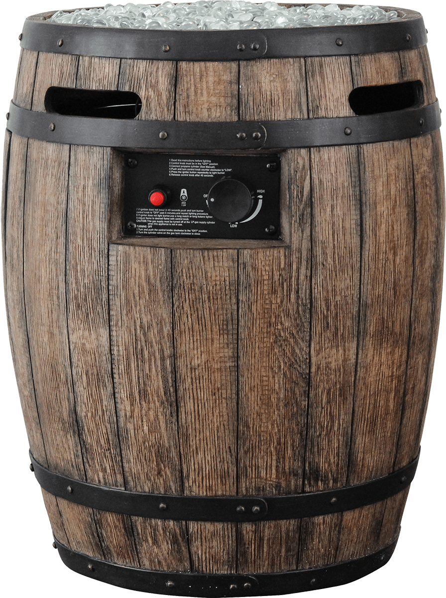 Whiskey Barrel Png - Whiskey Barrel Propane Fire Pit Clipart (1200x1200), Png Download